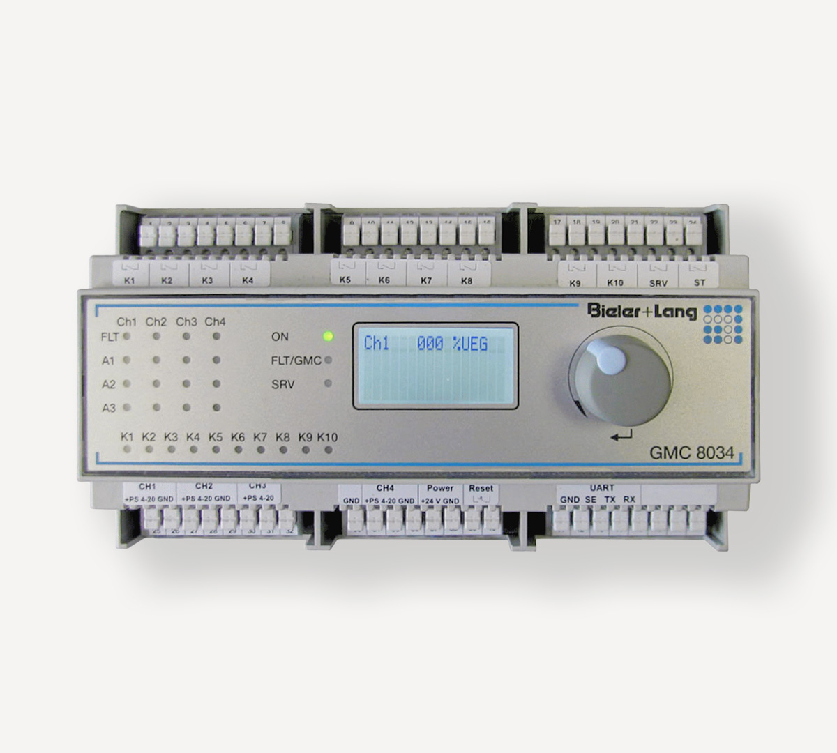 GMC_8034_BielerLang_Controller_Auswertegeraet_Gaswarnanlage_4_Channels_4_Kanaele_Hutschiene_