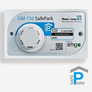 Bieler+Lang_GM 750 SafePark CO_0-300ppm_Gas_Detector_Carbon Monoxide_for_multi-storey car park_&_underground-parking-garage_2-wire-BUS_technology_front_view