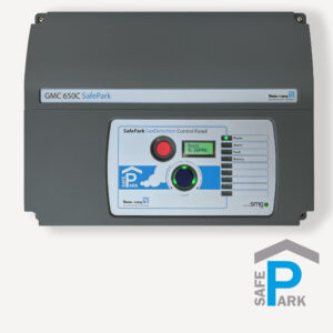 GMC 650C SafePark_Bieler+Lang_Underground Parking Garages_Gas Detection System_2-Wire BUS System_Control Unit__Controller_Color-Changing Display_Wall Panel_Front View
